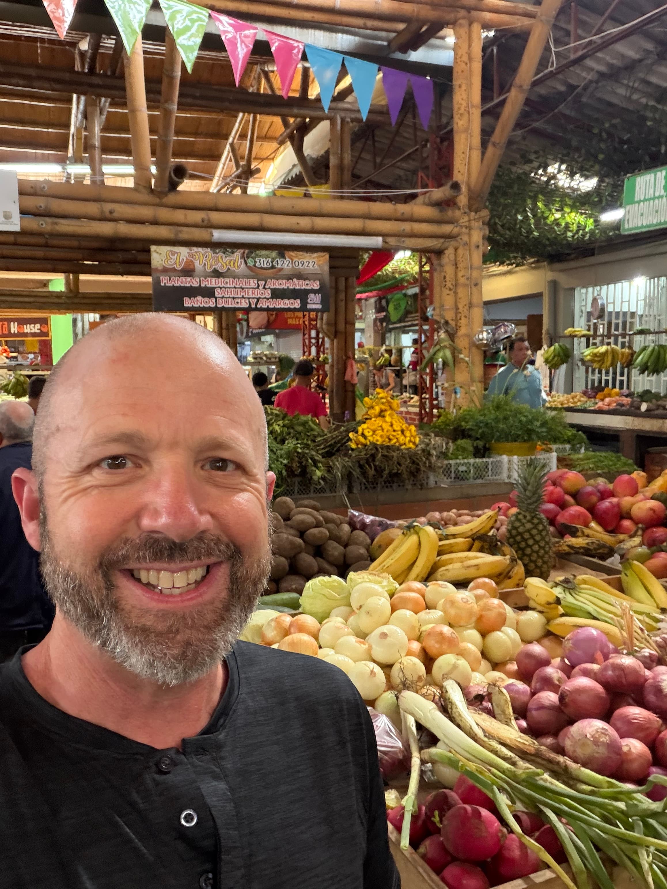 Karl at the market